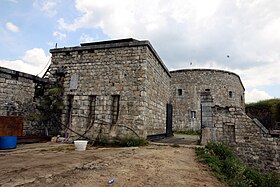 L'entrée du blockhaus de la Platte.