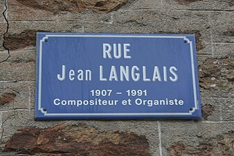 Plac ar la rue Jean-Langlais