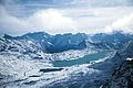 View of Lago Bianco from the Diavolezza cable car