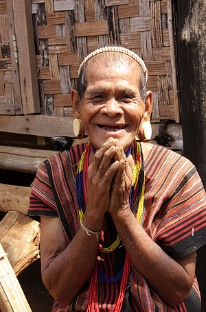Laos sud, Sekong, homme de l'ethnie lawae