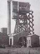 Chevalement du puits n° 2 de la Compagnie des mines de Ligny-lès-Aire