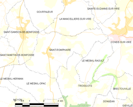 Mapa obce Saint-Romphaire