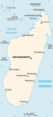 Madagascar - Mappa