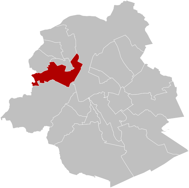 Položaj općine Sint-Jans-Molenbeek/Molenbeek-Saint-Jean unutar Briselske regije