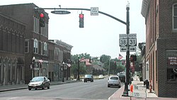 Intersection of State Routes 31 and 38 in Marysville