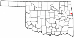 Location of Stilwell, Oklahoma