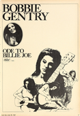 Advertisement for "Ode to Billie Joe", featuring singer-songwriter Bobbie Gentry