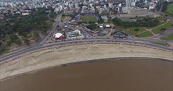 Parque Rodó. vista aérea.