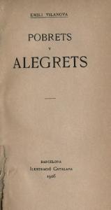 Pobrets y alegrets d'Emili Vilanova i March (ed. 1906)