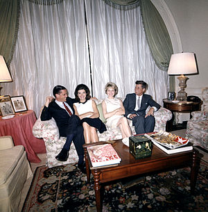President and Mrs. Kennedy with Mr. and Mrs. B...