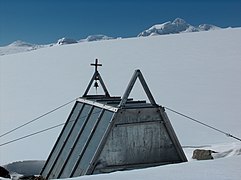 La chapelle de Saint-Jean de Rila de la base antarctique Saint-Clément-d’Ohrid sur l’île Livingston.