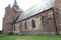 L'église fortifiée.