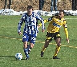 Stefan Selakovic (till vänster) med IFK Göteborg, 2009.