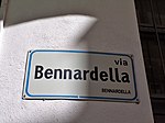 O cartéllo de Stràdda Bennardella