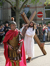 Christian Easter passion procession in Stuttgart, Germany Stuttgart 2009 040 (RaBoe).jpg