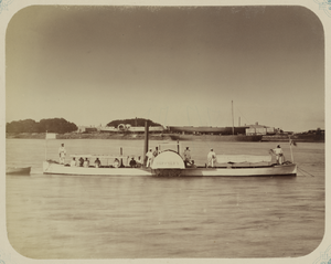 Фотография парового баркаса «Обручев» Аральской флотилии. Казалинск. Между 1865 и 1872 годами