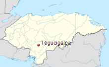 A Geographical location of Honduras.