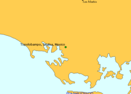 Kaart van Topolobampo