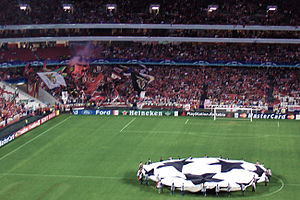 UEFA Champions League game between Benfica and...