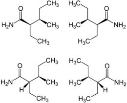 Struttura chimica del valnoctamide