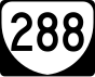 State Route 288 marker