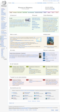 The Dutch Wikipedia in May 2007