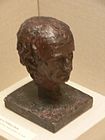 Wax study of Rush's head (1876), Philadelphia Museum of Art. Based on Rush's self-portrait bust at the Pennsylvania Academy of the Fine Arts.