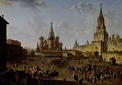 Красная площадь в Москве (1801)