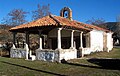 Vista fronto-llateral derecha de la ermita de la Inmaculada Concepción en Puebla de San Miguel (Valencia), añu 2006.