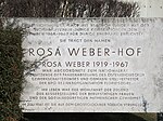 Rosa Weber - Gedenktafel