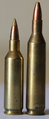 .17 Remington Fireball cartridge next to a .17 Remington cartridge