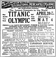 19120415 Titanic and Olympic advertisement - The New York Times.png