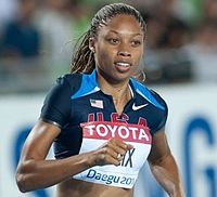 Bronze gab es diesmal für die dreifache 200-Meter-Weltmeisterin Allyson Felix