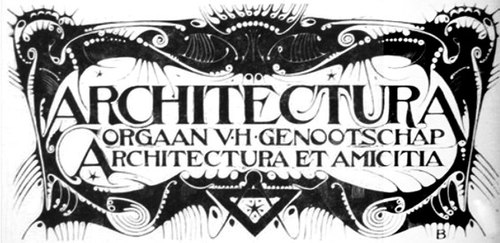 ARCHITECTURA / ORGAAN V.H. GENOOTSCHAP ARCHITECTURA ET AMICITIA