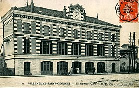 La gare au début du XXe siècle.