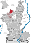 Lage der Gemeinde Baisweil im Landkreis Ostallgäu