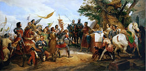 Král Filip II. v bitvě u Bouvines