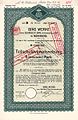 Teilschuldverschreibung über 1000 Mark der Bing Werke vorm. Gebrüder Bing vom 31. Dezember 1919