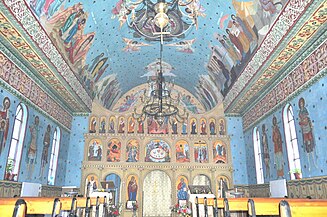 Biserica de zid "Sfinții Apostoli Petru și Pavel" (interior)