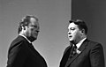 Börner en un congreso del SPD con Willy Brandt en abril de 1973.
