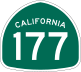 State Route 177 marker