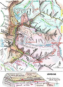 Carte de la région du Cirque de Barrosa