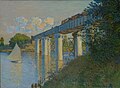 Claude Monet: Le pont de chemin der fer à Argenteuil, 1873