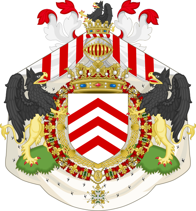 Description de l'image Coat of Arms of Armand-Jean de Vignerot du Plessis, duke of Richelieu.svg.