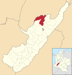 Location of the municipality and town of Aipe in the Huila Department of Colombia.