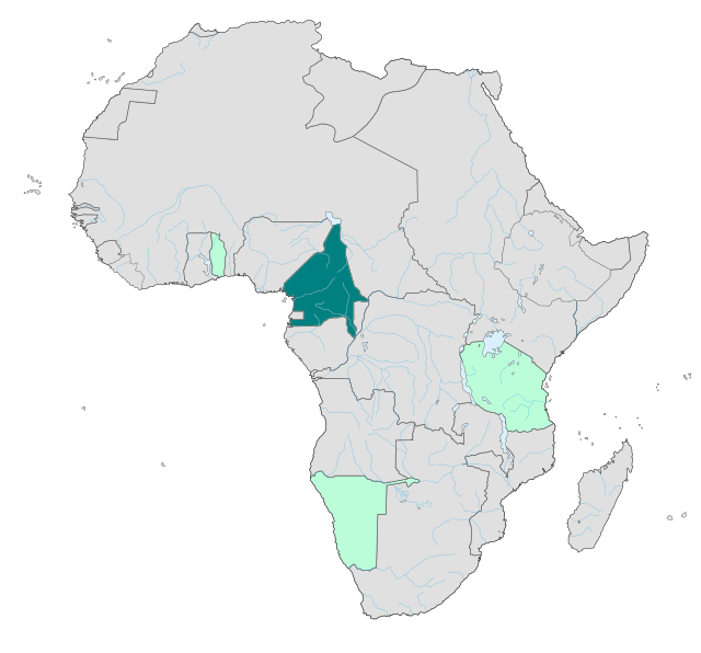 Localização de Camarões Alemães