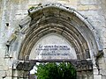 « Le peuple Français reconnait l'Être suprême et l'immoralité de l'âme », Collégiale Saint-Thomas, Crépy-en-Valois