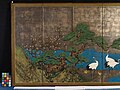 1850年、日本 江戸時代 狩野派 対となる6面の障壁画 墨、顔料、銀箔、金箔、紙、木、絹、漆[3]