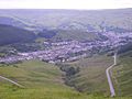 Cwm-parc, Rhondda from the Bwlch