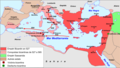 Expansion de l'Empèri Bizantin durant lo rèine de Justinian